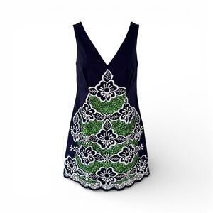 Lilly Pulitzer Sylvie Shift Dress with Jungle Flower Embroidery- Size 00- NWT